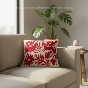 COJIN COLOR TEMA VINO